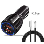 Car USB Charger Quick Charge 3.0 2.0 Mobile Phone Charger